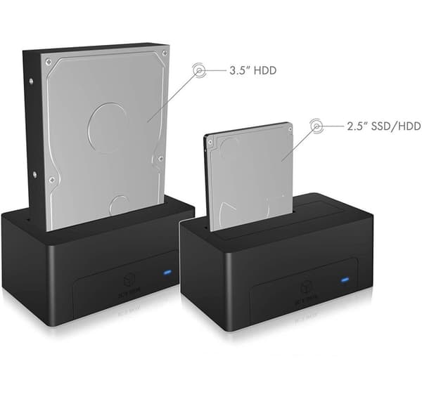 Raidsonic, Icy Box, IB-1121-C31 telakointiasema 1x HDD/SSD:lle USB 3.1 (Gen 2) Type-C:llä