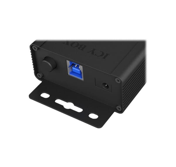 Raidsonic, USB-hubb, 7-portars industrihubb, IB-HUB1703-QC3