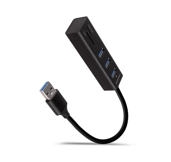 AXAGON, SuperSpeed USB-A Hub och kortläsare, HMA-CR3A