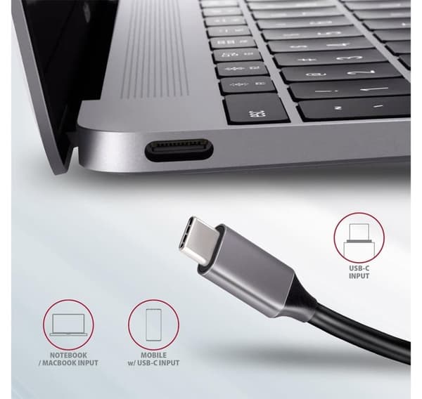 AXAGON, SuperSpeed USB-C COMBO 5in1 Hub, HMC-5