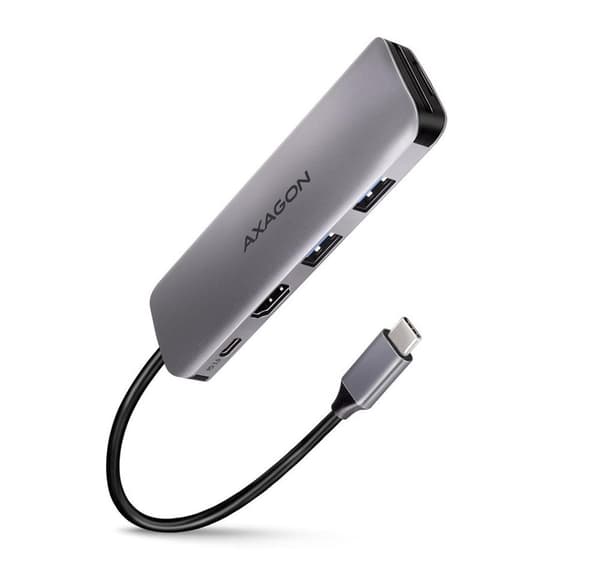 AXAGON, SuperSpeed USB-C COMBO 5in1 Hub, HMC-5