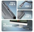 Miniatyrbild 3 av 6: AXAGON, USB-C 5 Gbps 5in1 8K Hub, HMC-5H8K