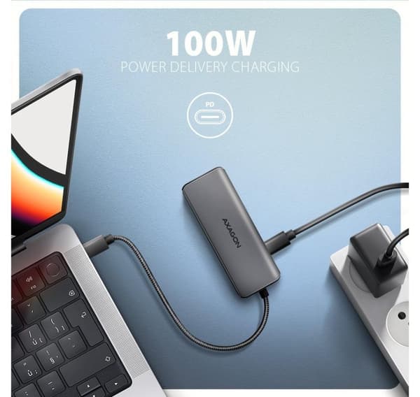 AXAGON, USB-C 5 Gbps 5in1 8K Hub, HMC-5H8K