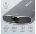 Miniatyrbild 4 av 9: AXAGON, SuperSpeed ​​USB-C Combo 6in1 Hub, HMC-6M2