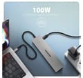 Miniatyrbild 5 av 7: AXAGON, USB-C 5 Gbps DUAL 4K DISPLAY 7in1 Hub, HMC-7HX2