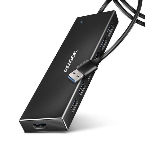 AXAGON, SuperSpeed ​​USB-A FLAT Hub, HUE-F7A