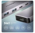 Miniatyrbild 2 av 6: AXAGON, USB-C 5 Gbps 5in1 Hub, HMC-5H60