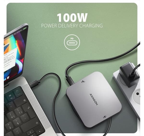 AXAGON, USB-C 10Gbps UFO 9in1 Hub, HMC-UFO