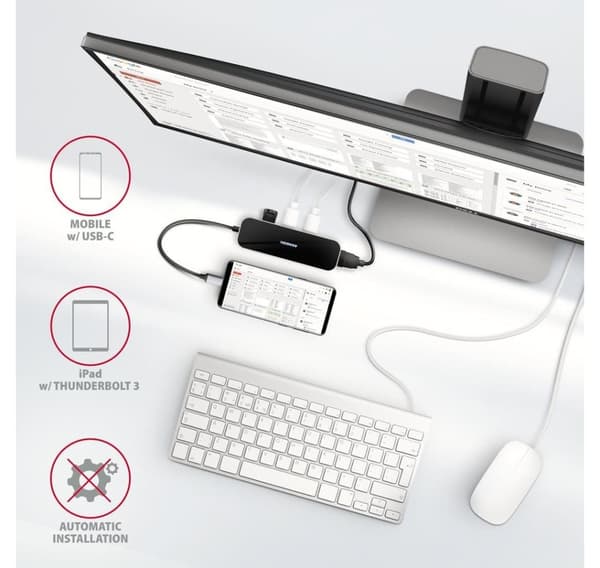 AXAGON, SuperSpeed USB-C Combo 6in1 Hub, HMC-6H4A