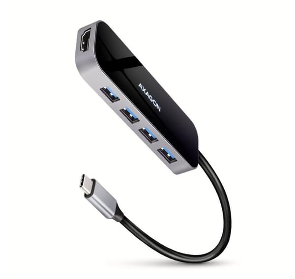 AXAGON, SuperSpeed USB-C Combo 6in1 Hub, HMC-6H4A