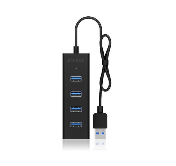 Raidsonic, USB-hubb, 4-portars USB 3.0-hubb, IB-HUB1409-U3