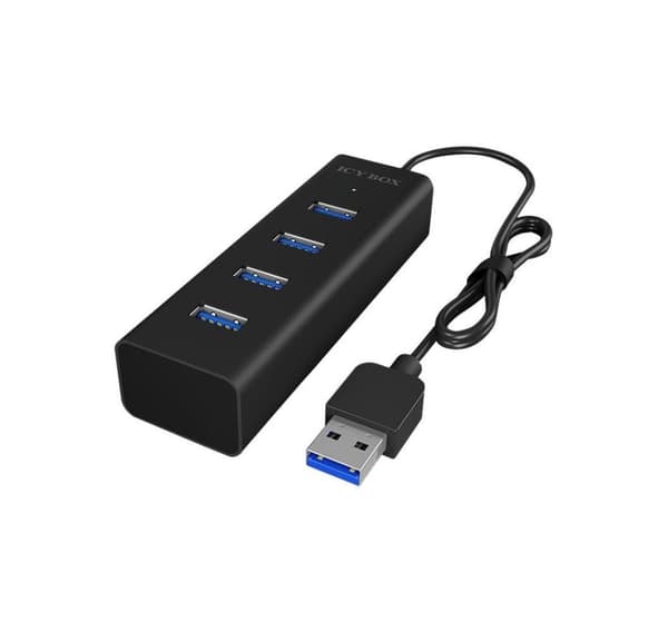 Raidsonic, USB-hubb, 4-portars USB 3.0-hubb, IB-HUB1409-U3