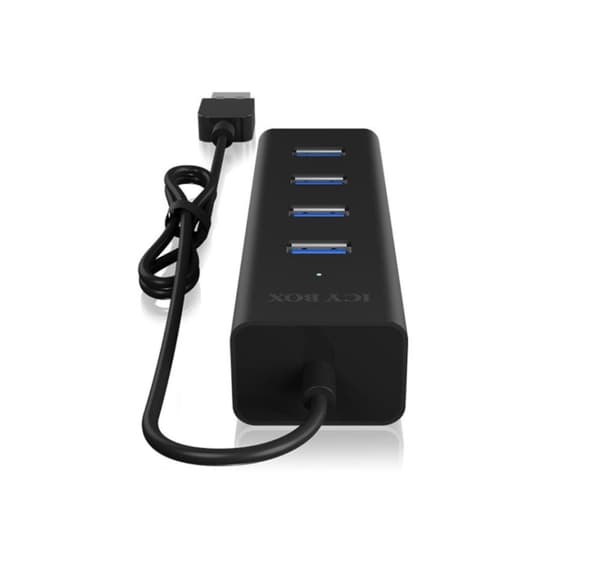 Raidsonic, USB-hubb, 4-portars USB 3.0-hubb, IB-HUB1409-U3