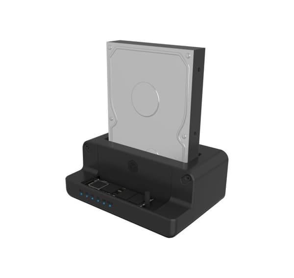 Raidsonic, Icy Box, IB-2914MSCL-C31 Docking- og kloningsstation til M.2 NVMe SSD & 2,5''/3,5'' SATA SSD/HDD