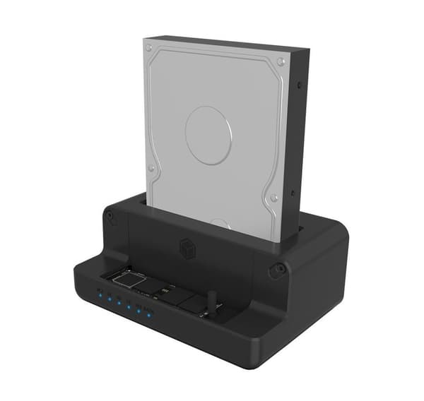 Raidsonic, Icy Box, IB-2914MSCL-C31 Docking- og kloningsstation til M.2 NVMe SSD & 2,5''/3,5'' SATA SSD/HDD