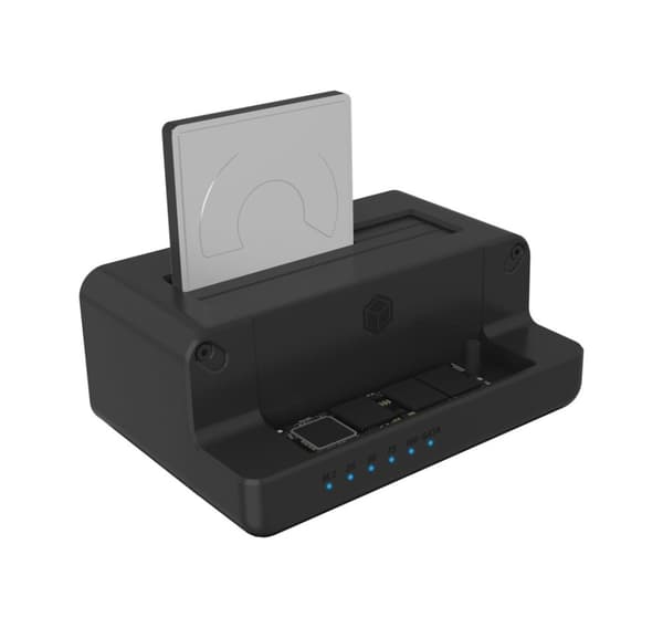Raidsonic, Icy Box, IB-2914MSCL-C31 Docking- og kloningsstation til M.2 NVMe SSD & 2,5''/3,5'' SATA SSD/HDD