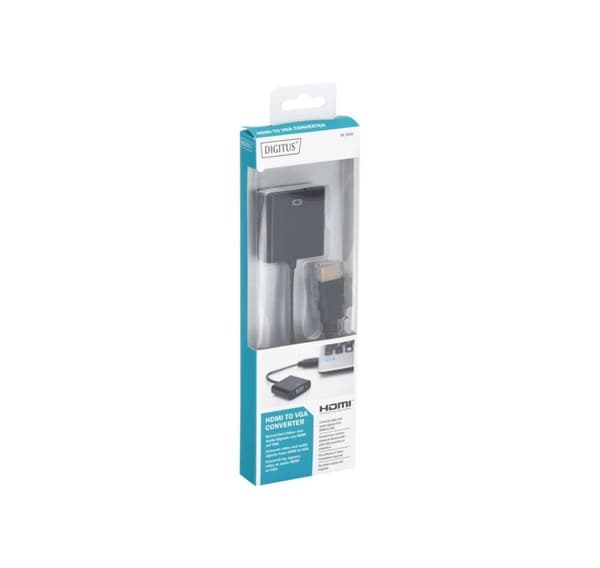 Digitus, HDMI till VGA, HDMI till VGA-omvandlaradapter, DA-70461