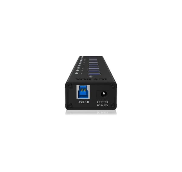 Raidsonic, USB Hub, 10 portar USB 3.0 Hub, Icy Box IB-AC6110