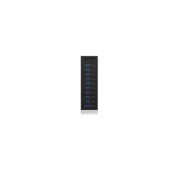 Raidsonic, USB Hub, 10 portar USB 3.0 Hub, Icy Box IB-AC6110