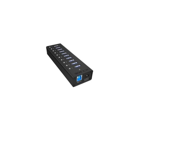 Raidsonic, USB Hub, 10 portar USB 3.0 Hub, Icy Box IB-AC6110