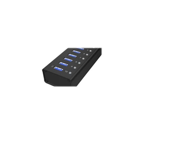 Raidsonic, USB Hub, 10 portar USB 3.0 Hub, Icy Box IB-AC6110