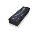 Miniatyrbild 1 av 11: Raidsonic, USB Hub, 10 portar USB 3.0 Hub, Icy Box IB-AC6110