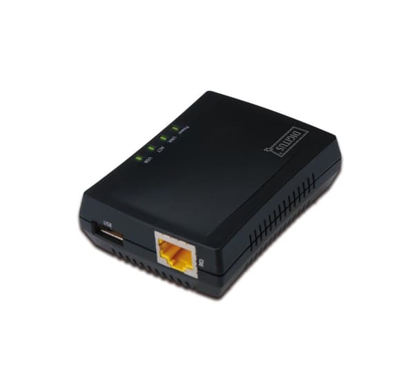 Digitus, multifunktions USB-nätverksserver, DN-13020