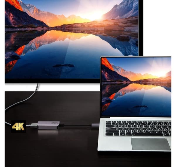 Aten, USB-C till HDMI, USB-C till HDMI 4K Adapter