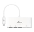 Miniatyrbild 1 av 4: Goobay, USB-C Multiport Adapter till 3x USB-A, kortläsare, 40759