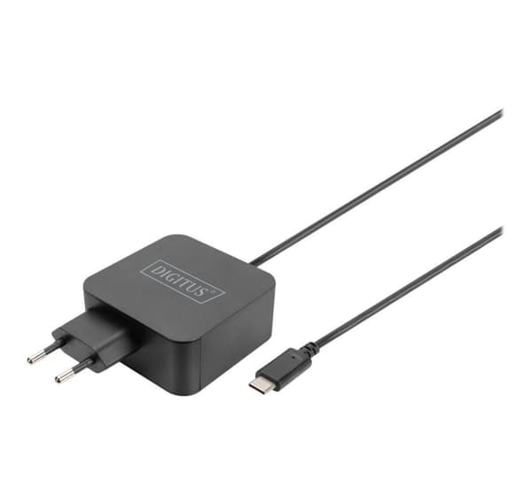 Digitus, Strømkabel, Notebook Oplader USB-C Strømforsyning 65W PD3.0, DA-10071
