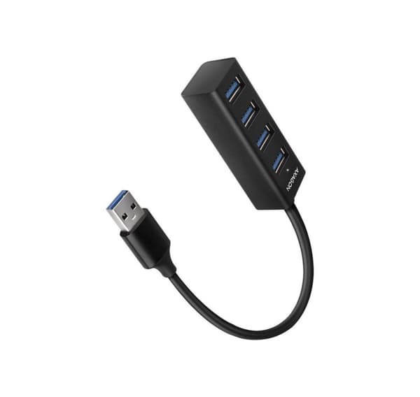 AXAGON, miniatyr fireports USB 3.2 Gen 1-hub i metall, HUE-M1A