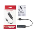 Miniatyrbilde 7 av 7: AXAGON, miniatyr fireports USB 3.2 Gen 1-hub i metall, HUE-M1A