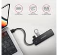 Miniatyrbild 3 av 7: AXAGON, Travel fyra-ports USB-A 5Gbps nav, HUE-C1A