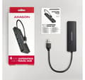 Miniatyrbild 6 av 7: AXAGON, Travel fyra-ports USB-A 5Gbps nav, HUE-C1A
