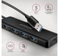 Miniatyrbild 2 av 7: AXAGON, Travel fyra-ports USB-A 5Gbps nav, HUE-C1A