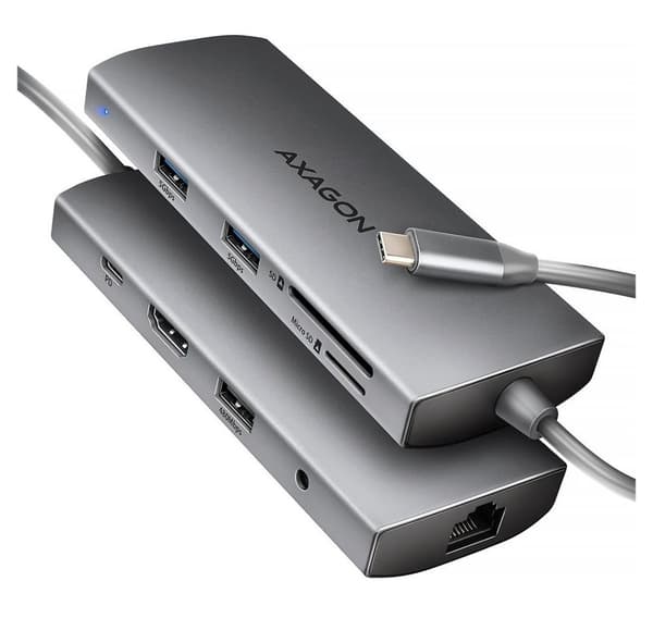 AXAGON, Multiport USB-C 5Gbps nav, HMC-8HLSA