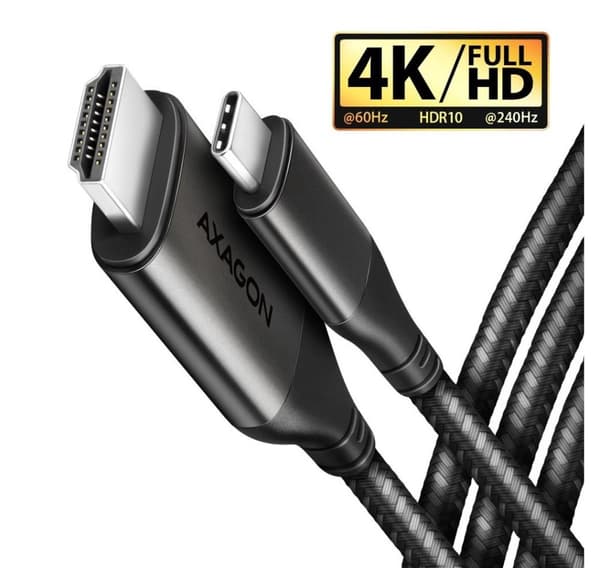 AXAGON, USB-C til HDMI, Aktiv konverter