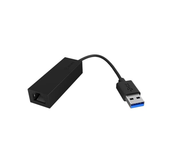 Raidsonic, USB-A - RJ45, USB 3.0 (A-Type) - Gigabit Ethernet -sovitin, IB-AC501a