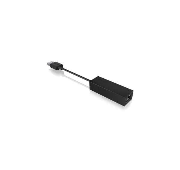 Raidsonic, USB-A - RJ45, USB 3.0 (A-Type) - Gigabit Ethernet -sovitin, IB-AC501a