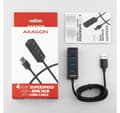Miniatyrbillede 5 af 6: AXAGON, Miniature metal fire-ports USB 3.2 Gen 1 hub, HUE-M1AL