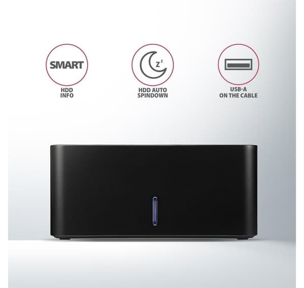 AXAGON, USB 3.0-1x SATA 6G HDD dockstation, sort, ADSA-SN