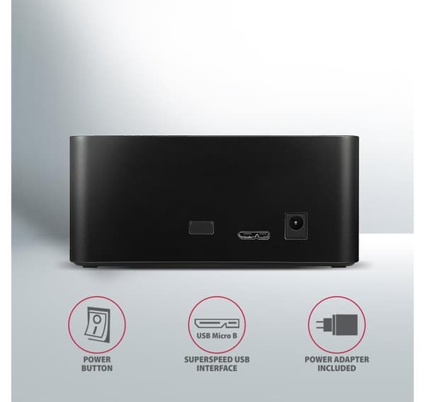 AXAGON, USB 3.0-1x SATA 6G HDD dockstation, sort, ADSA-SN