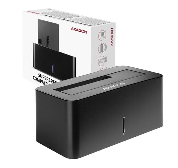 AXAGON, USB 3.0-1x SATA 6G HDD dockstation, sort, ADSA-SN