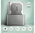 Miniatyrbild 3 av 10: AXAGON, SuperSpeed ​​USB DUAL 2,5"/3,5" HDD/SSD DUAL docka, ADSA-DC