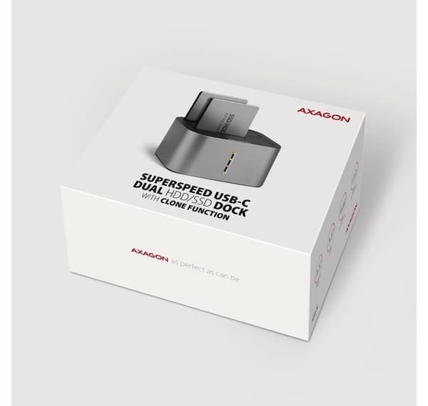 AXAGON, SuperSpeed USB DUAL 2,5"/3,5" HDD/SSD DUAL docka, ADSA-DC