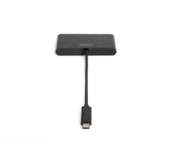 Digitus, USB-C grafikkadapter, USB-C 3-i-1 trippelskjermadapter (HDMI, DP, VGA)