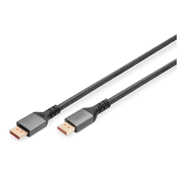 Digitus, DisplayPort, 16K DisplayPort-tilkoblingskabel, versjon 2.1, 80G