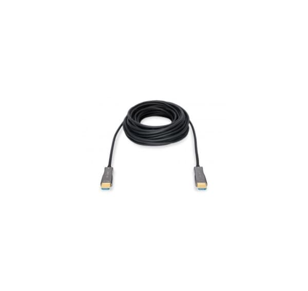 Digitus, HDMI til HDMI, HDMI AOC hybrid-fiberforbindelseskabel, AK-330125-100-S