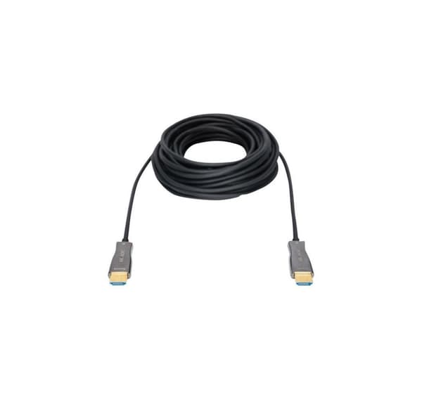 Digitus, HDMI til HDMI, HDMI AOC hybrid-fiberforbindelseskabel, AK-330125-100-S