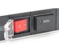Miniatyrbillede 5 af 6: Digitus, 1U aluminium PDU, rackmonterbar, 7x sikkerhedsudtag 16A stik, 250VAC 50/60Hz, kontakt, overspændingsbeskyttelse, DN-95407